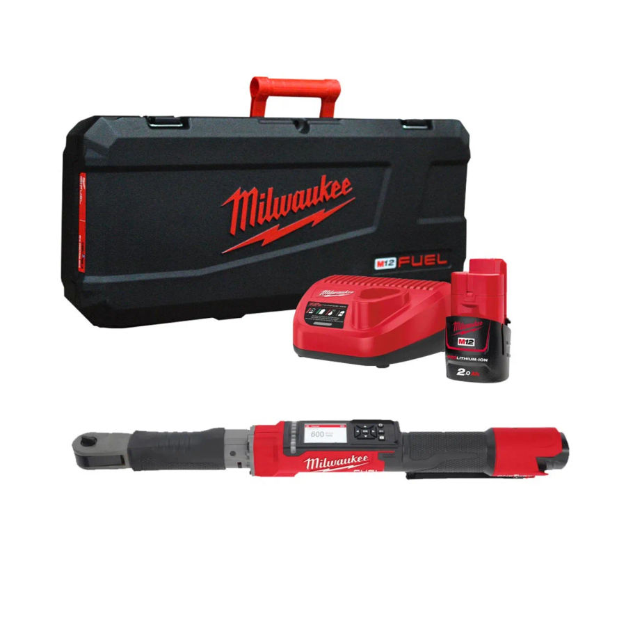 Аккумуляторный динамометрический ключ Milwaukee 3/8'' M12 FUEL ONEFTR38-201C ONE-KEY, 12 В, 135.6 Нм, с АКБ 2 Ач и ЗУ, в кейсе (4933464967)