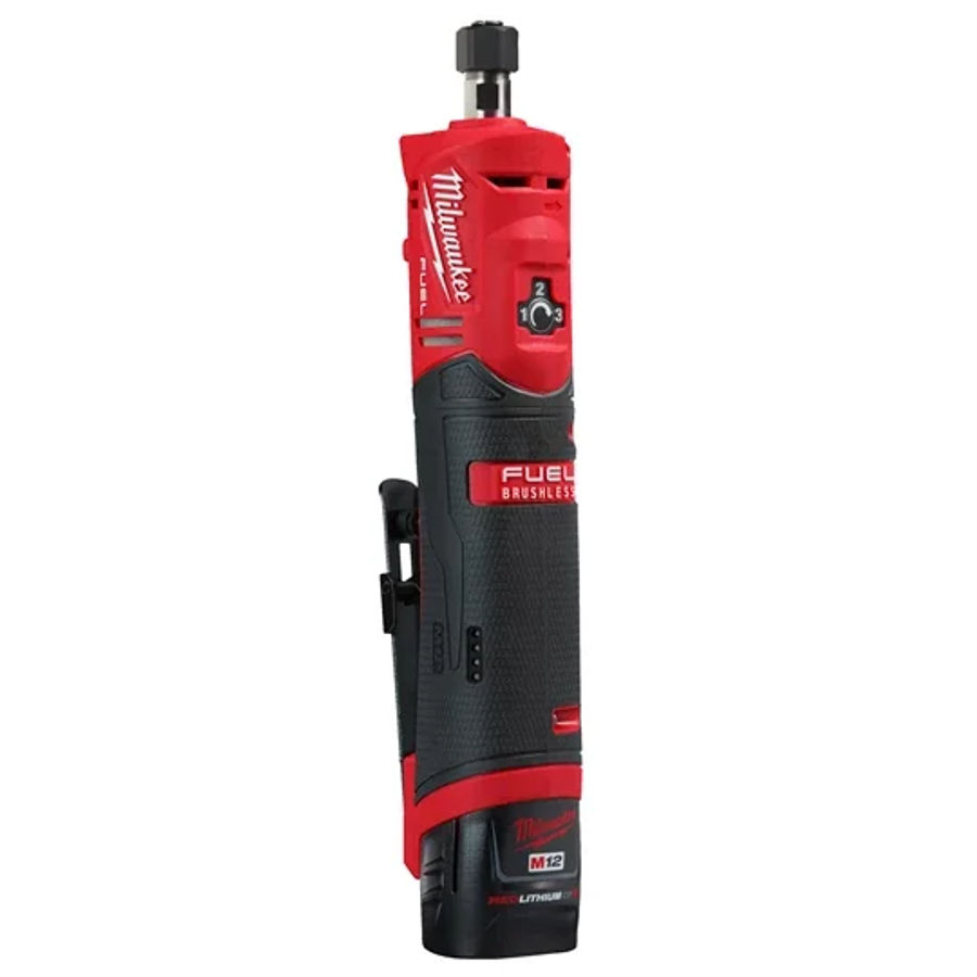 Аккумуляторная цанговая прямошлифовальная машина Milwaukee M12 FUEL FDGS-422B, 4933471436