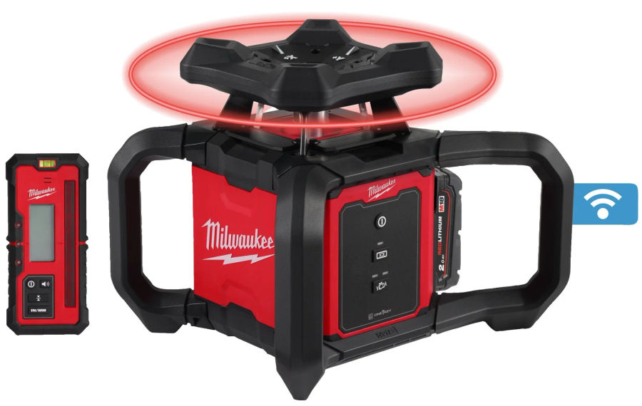 Аккумуляторный ротационный лазерный нивелир Milwaukee M18 RLOH600-201C, 4933493191