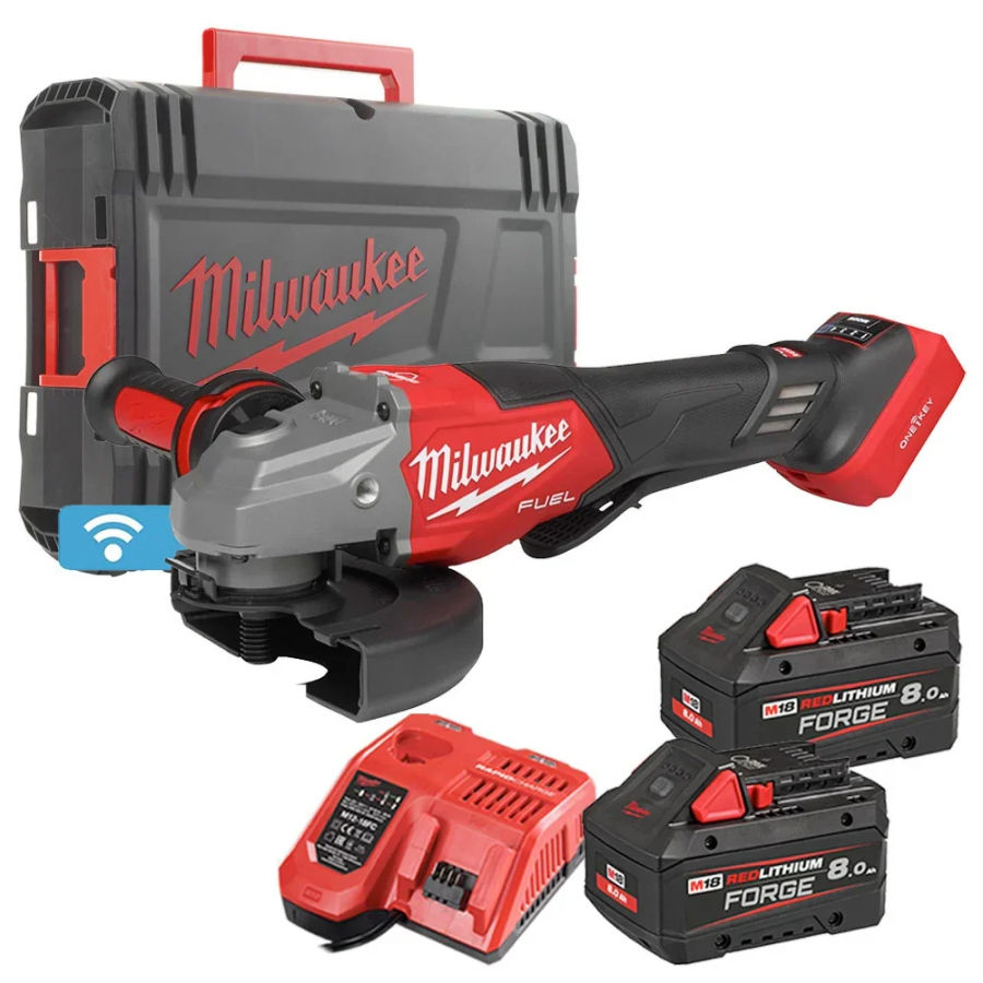 Аккумуляторная углошлифовальная машина (УШМ, Болгарка) Milwaukee M18 FHSAG125 XPDB2-802X FUEL 125мм (замена для 4933471080) (Арт. 4933493418)