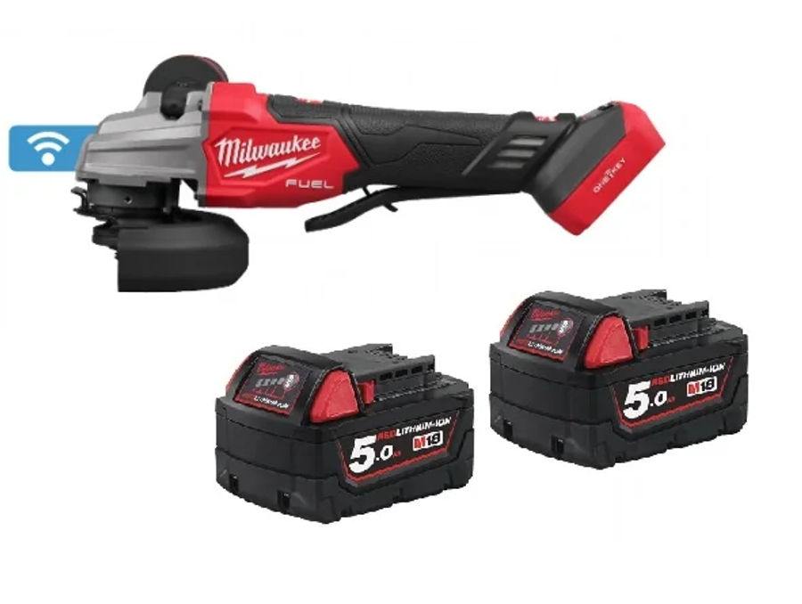 Аккумуляторная угловая шлифовальная машина Milwaukee M18 FUEL FSAGSVO125X-502X, 4933493553