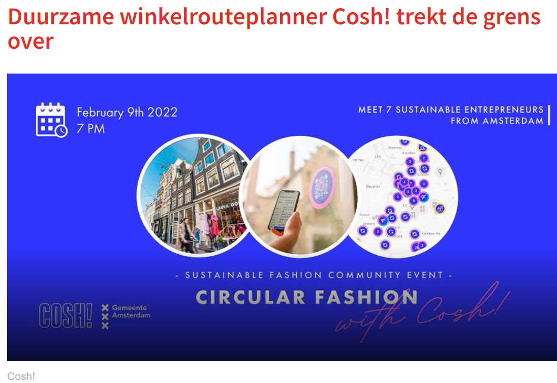 20220208 Retail Detail Duurzame winkelrouteplanner Cosh trekt de grens over COSH