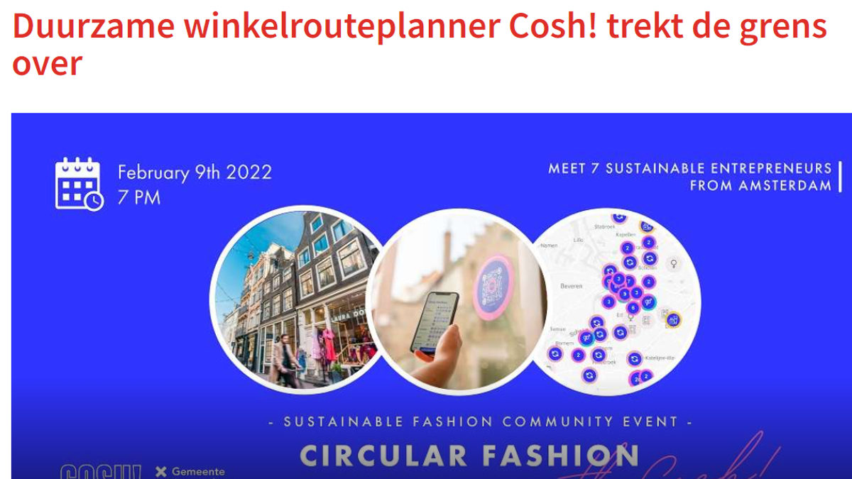 20220208 Retail Detail Duurzame winkelrouteplanner Cosh trekt de grens over COSH