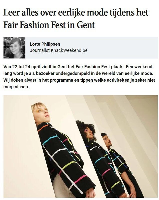 202220425 Knack Weekend Lees alles over eerlijke mode tijdens het Fair Fashion Fest in Gent COSH