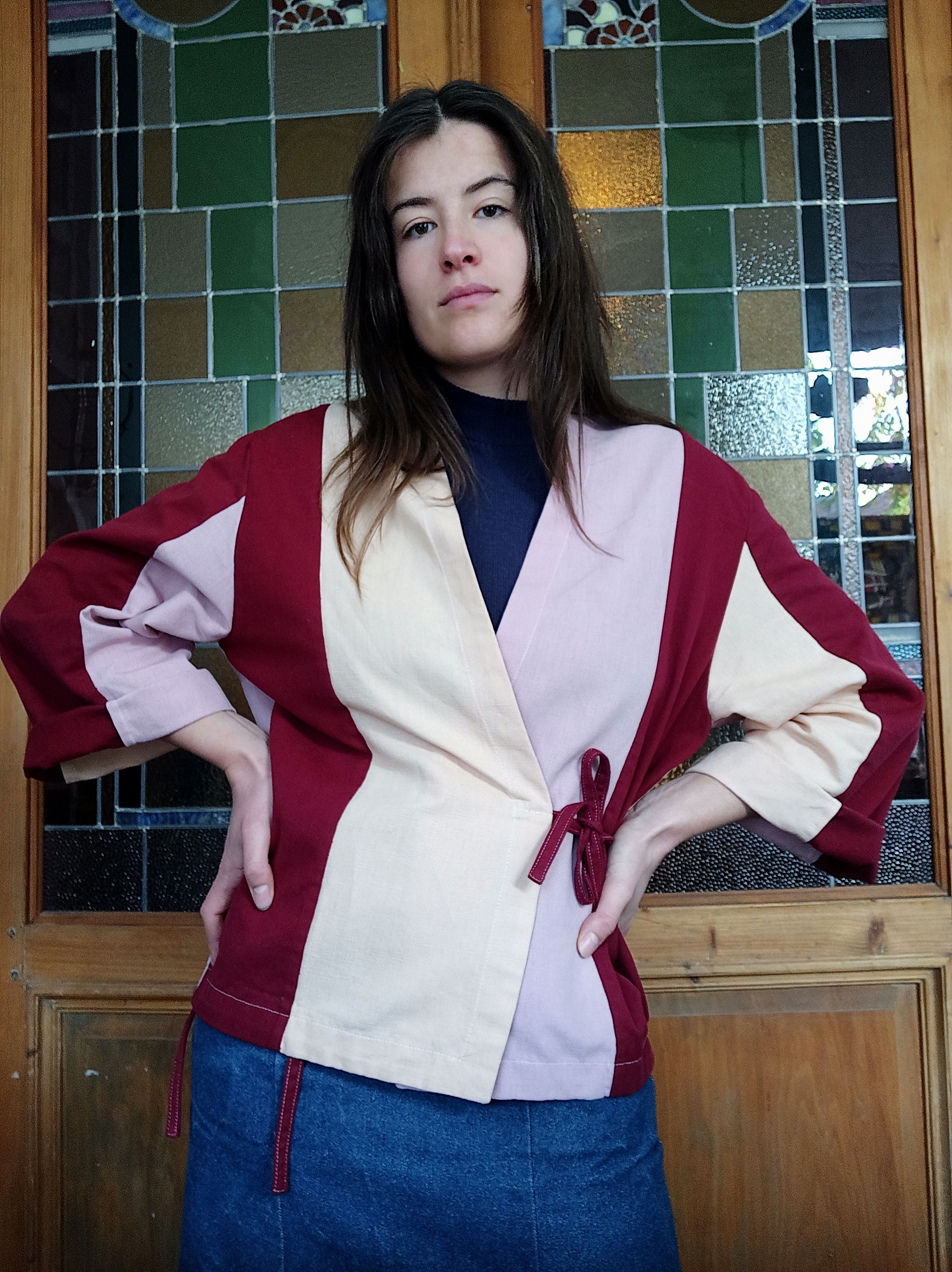 Andrea bos wearing jacket COSH