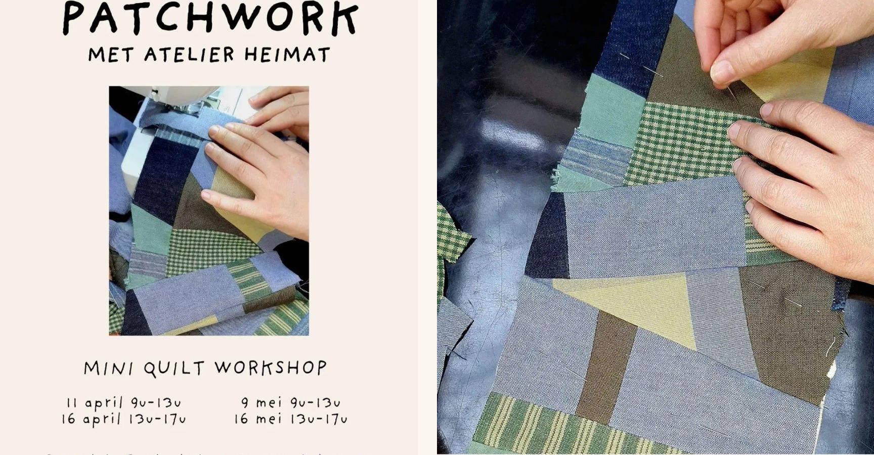 Atelier Heimat Patchwork Berchem event cosh