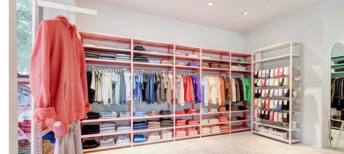 Colorful Standard antwerp sustainable basics store interior COSH 2