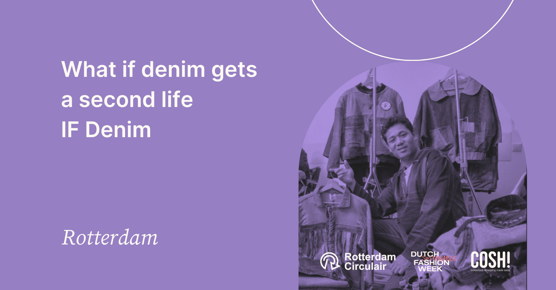DSFW IF denim jeans upcycling popup event Rotterdam