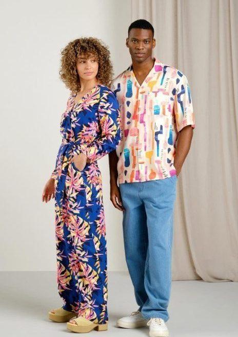 Dedicated patterned jumpsuit shirt sustainable brand cosh