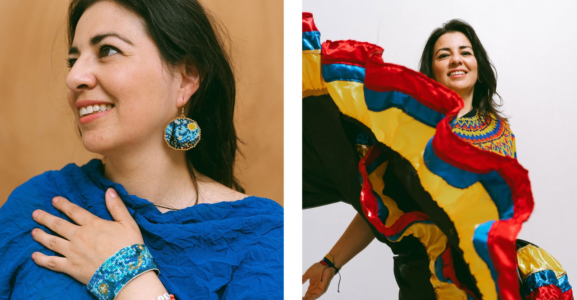 Exhibition Entre Dos Mundos creating and connecting