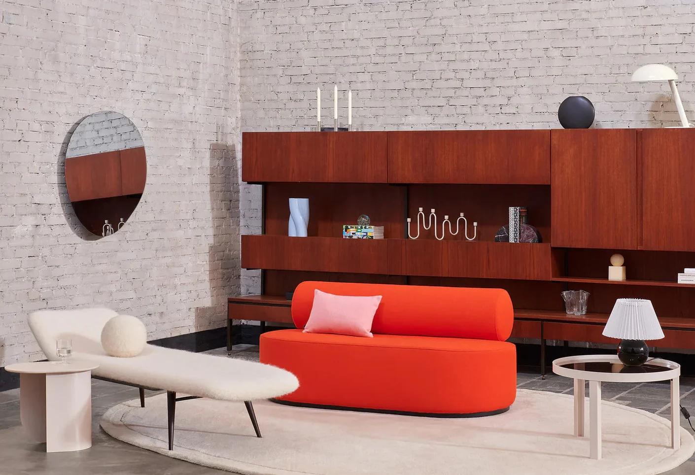 FEST Sinclair sofa Neo rug mirror Plateau Cedric table fonetik aalst