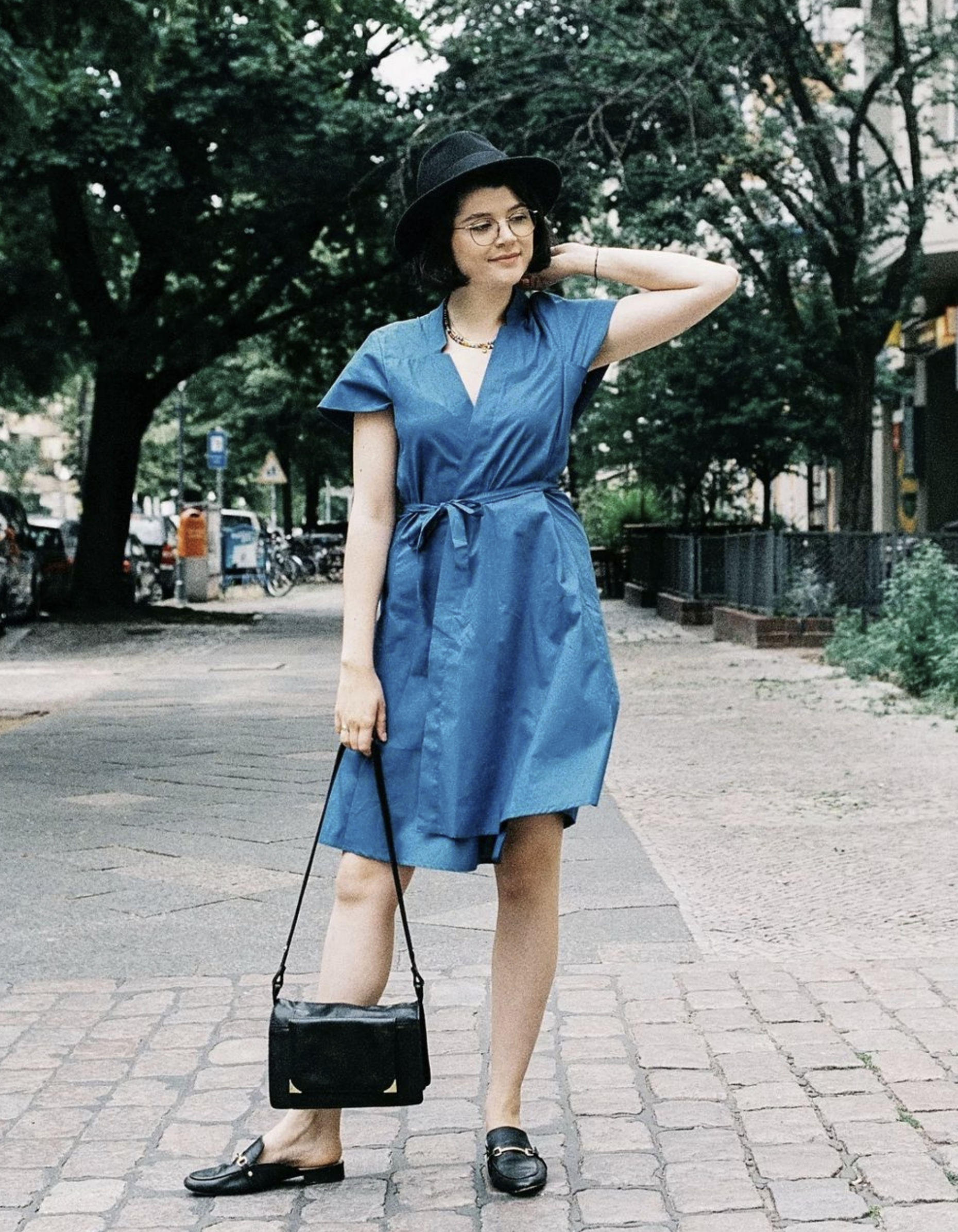 Format berlin blue dress brand cosh
