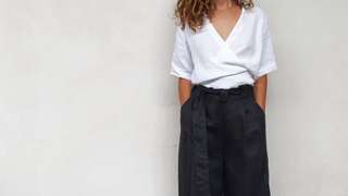Ida Volta linen trouser black COSH