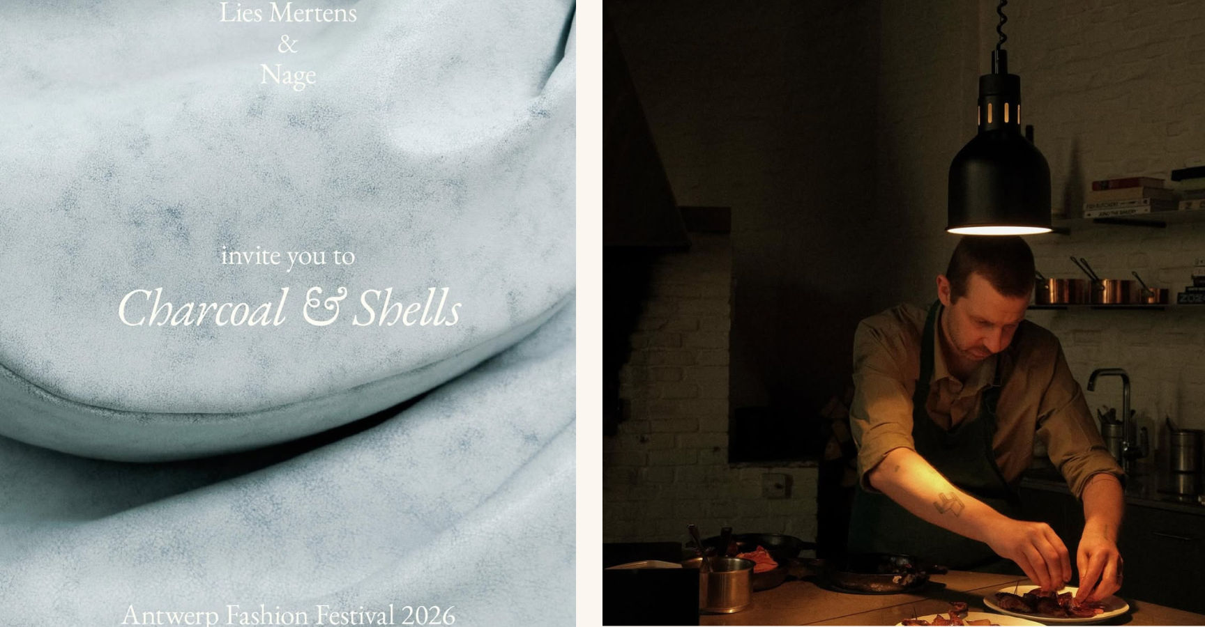 Lies Mertens Charcoal Shells antwerpen event cosh