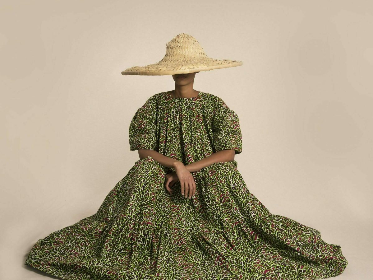 Odile Jacobs african dress pattern green ss20 cosh jpg