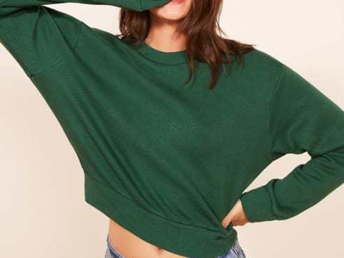 Reformation COSH sustainable recycled material sweater circular economy