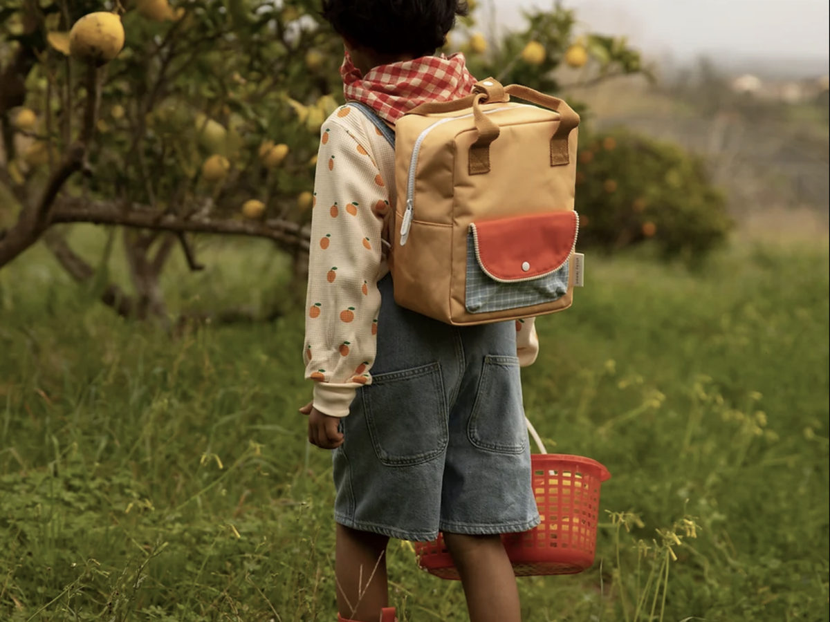 Sticky Lemon backpack kids brown brand COSH