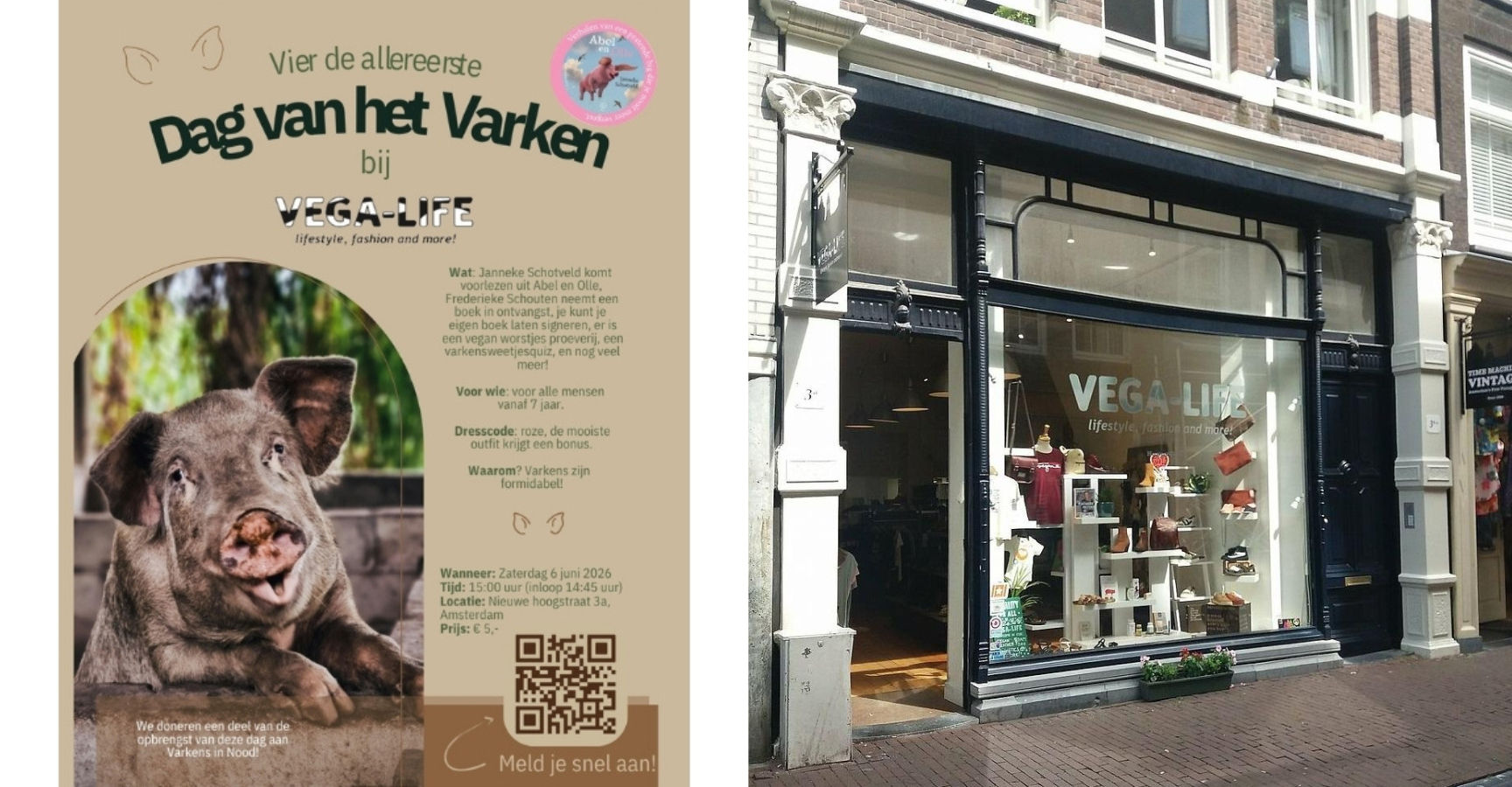 VEGA LIFE vegan dag van het varken amsterdam event cosh