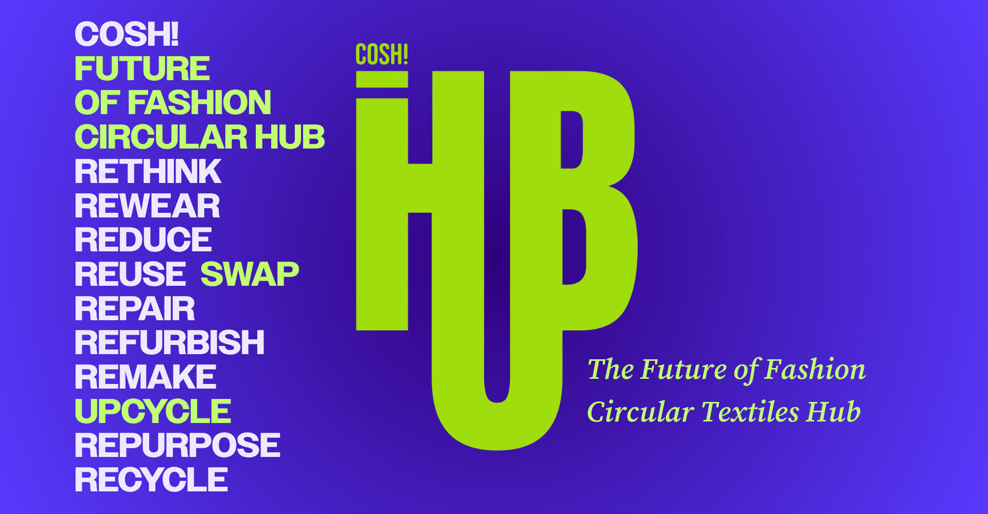 Cosh pressrelease cosh circular textile hub