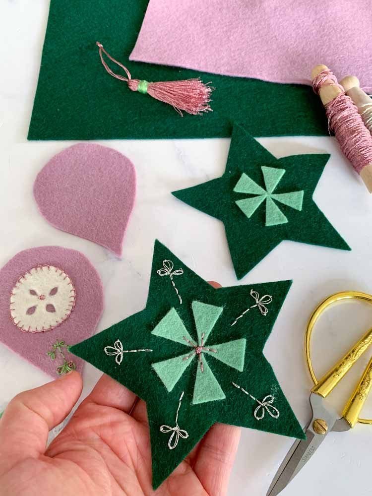 Felt ornaments workshop in amsterdam 2