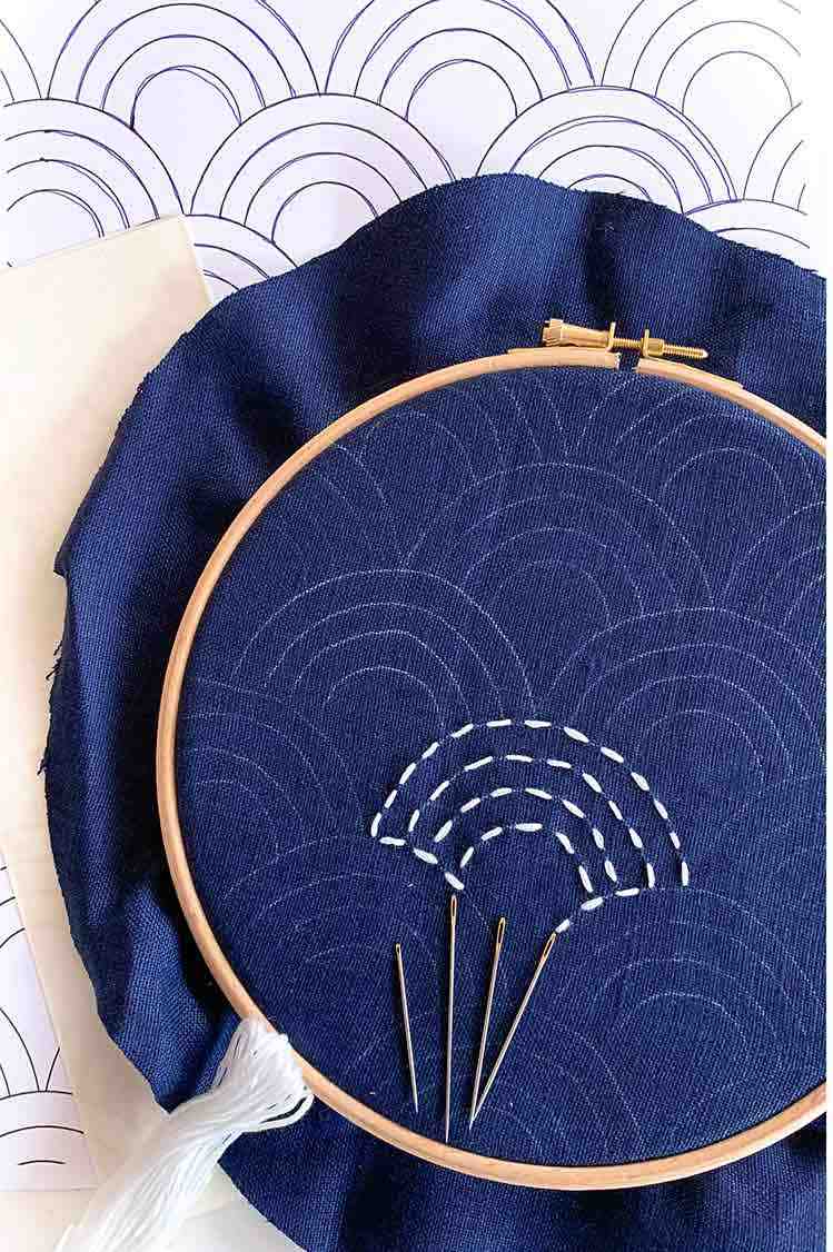 How to sashiko stitch 40