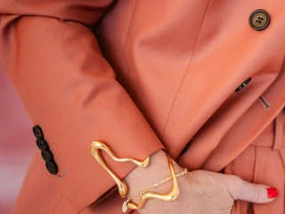 Johanna orange blazer COSH brand