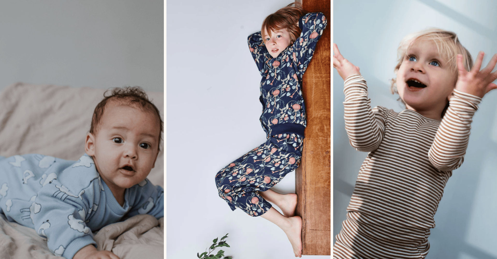 Kids pyjamas loungewear header blog cosh