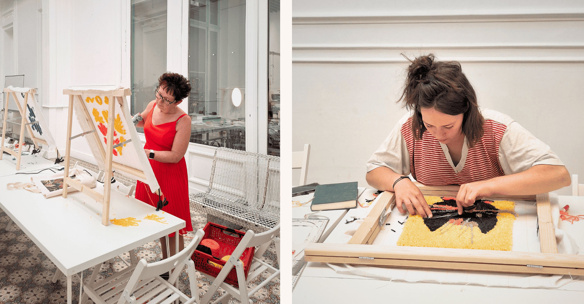 Tapis plain workshop tufting antwerpen event cosh 10 mei