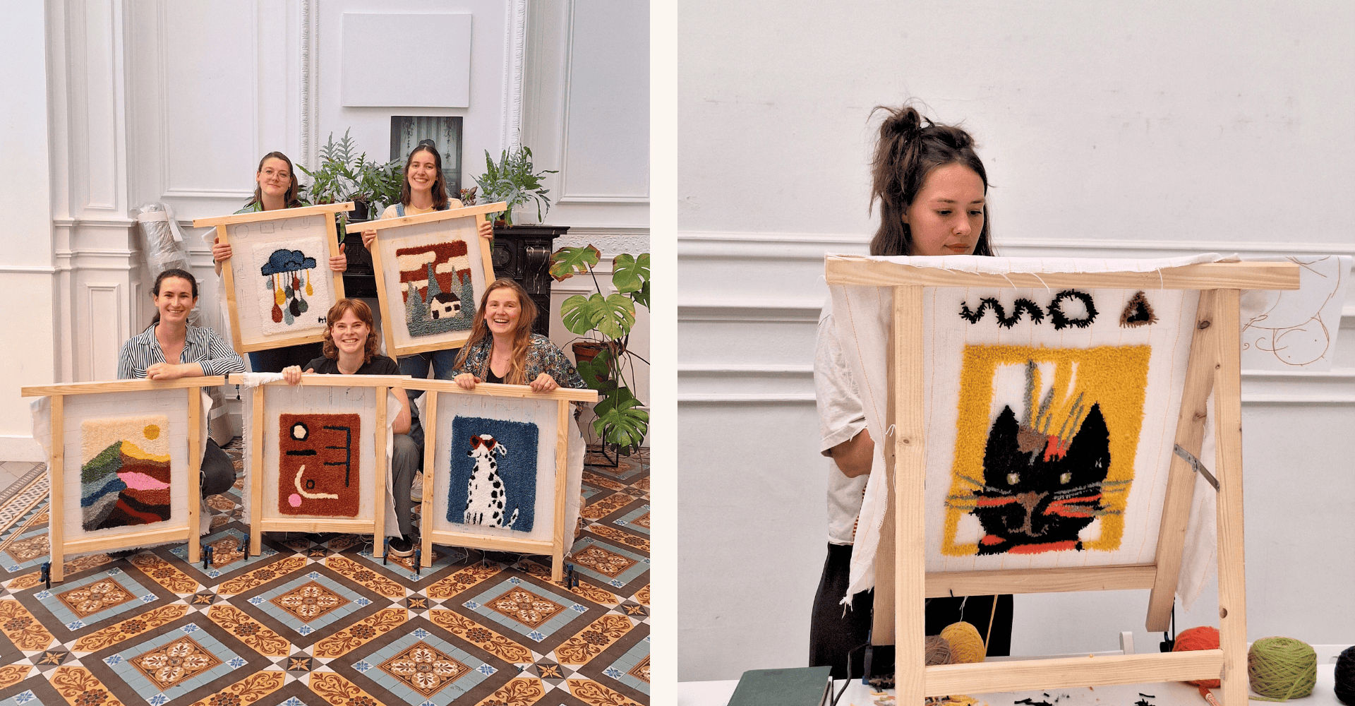 Tapis plain workshop tufting antwerpen event cosh 11 jan