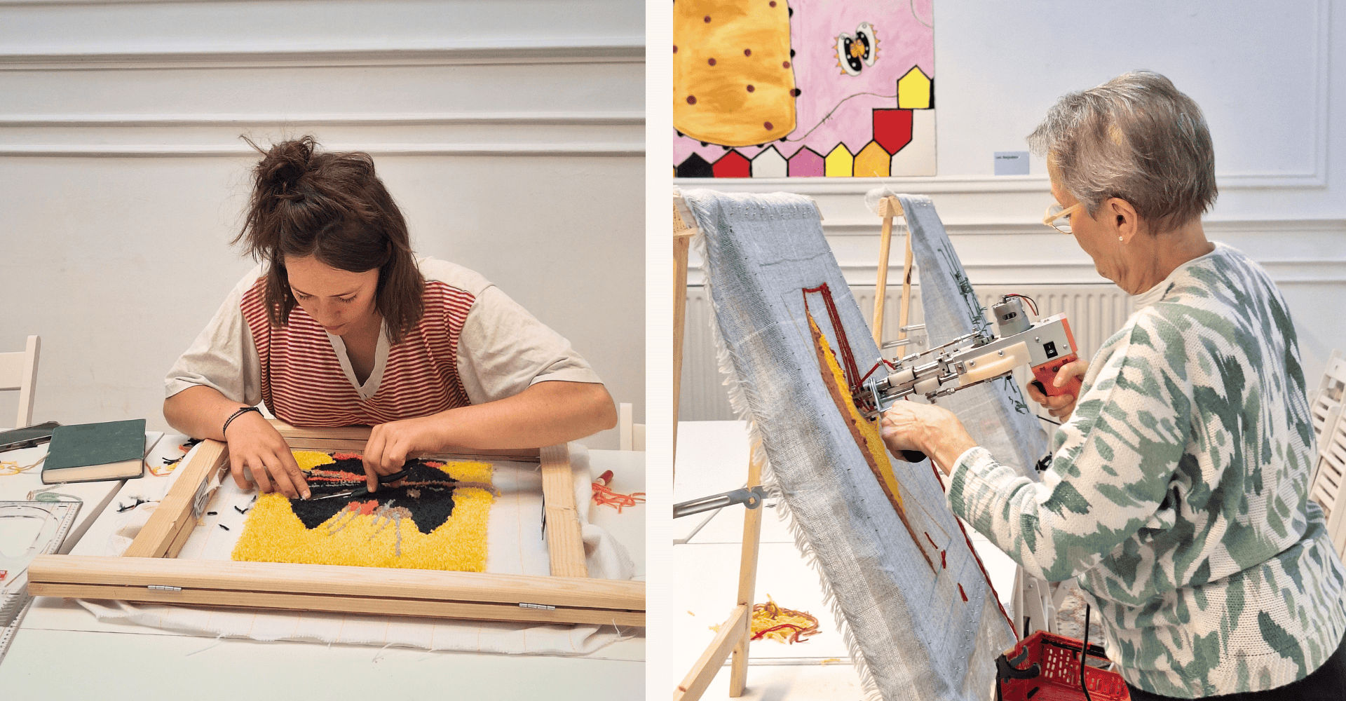 Tapis plain workshop tufting antwerpen event cosh 24 jan