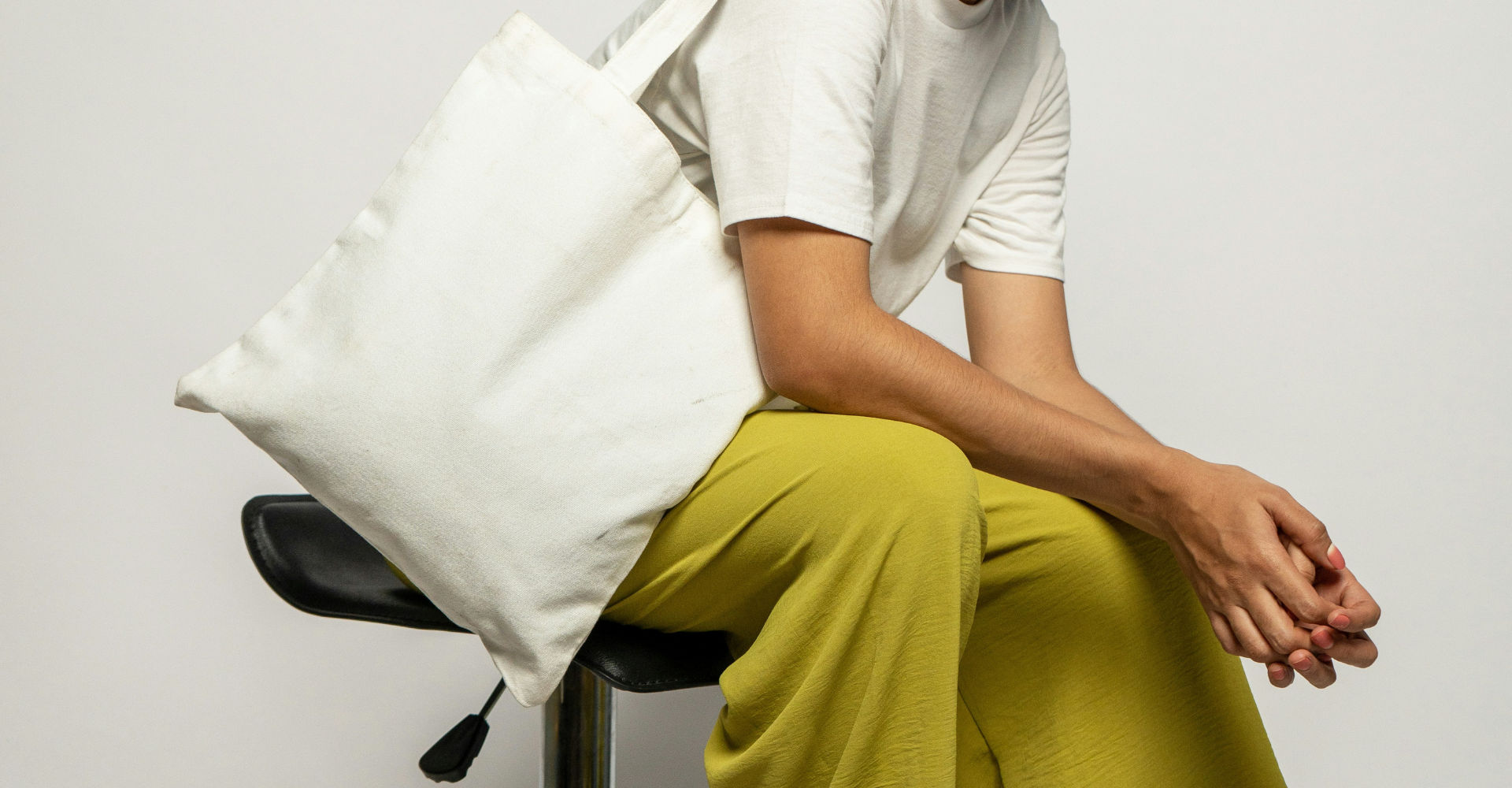 White tote bag