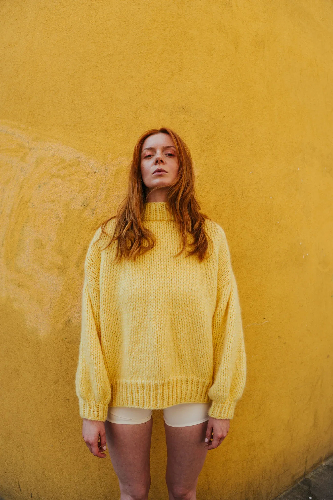 Yan the brand yellow knit COSH brand