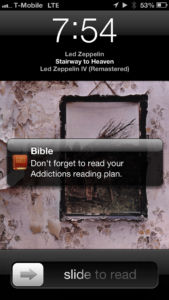Bible app notification