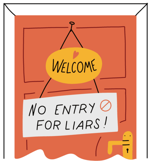 An Illustrated Guide To The 4 Types Of Liars