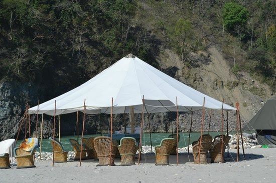 Camp on the Ganges in Rishikesh