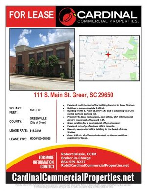 Greer, SC Office Space For Lease & Office Space For Rent | MyEListing