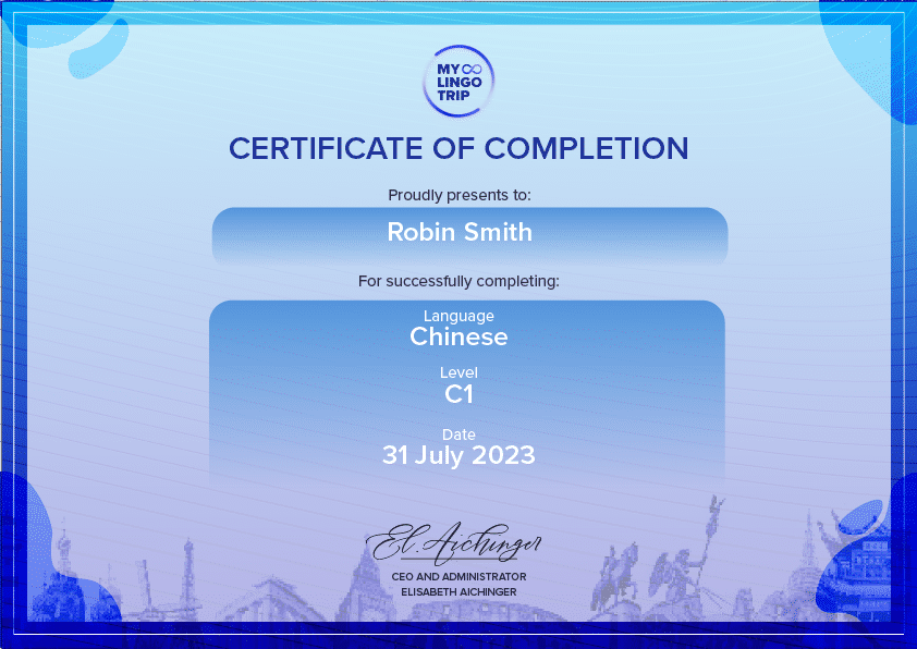 Completion Certificate