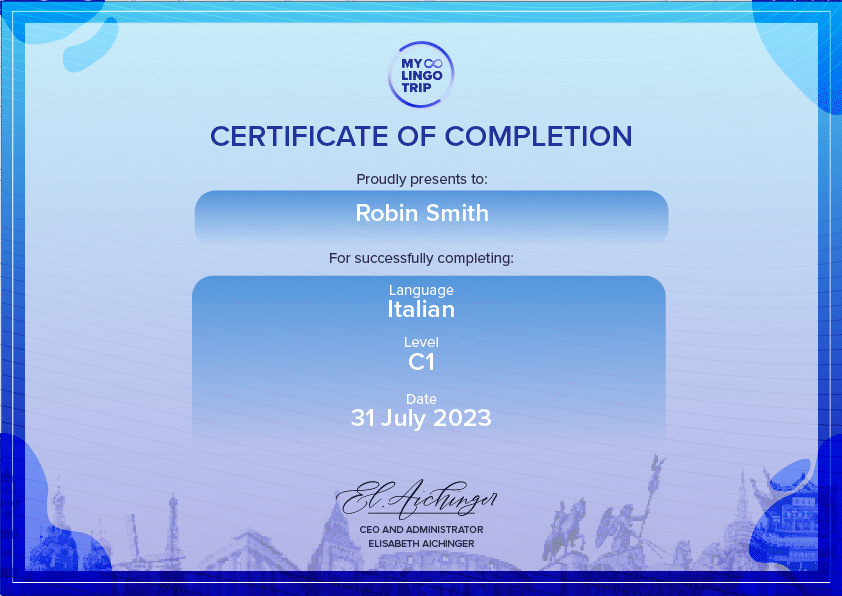 Completion Certificate