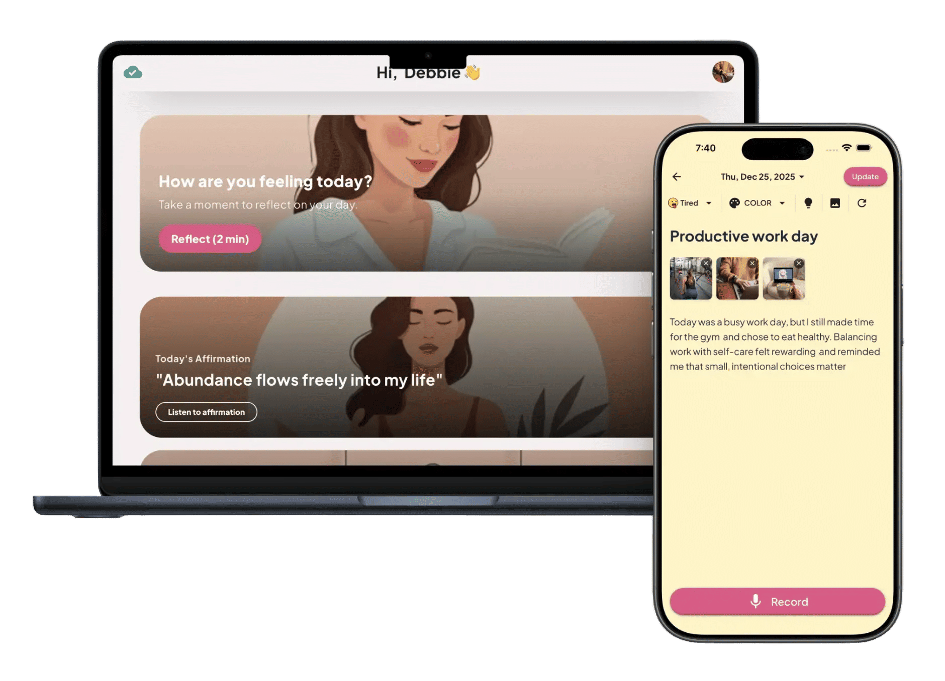 MyRuel App on Laptop and Phone