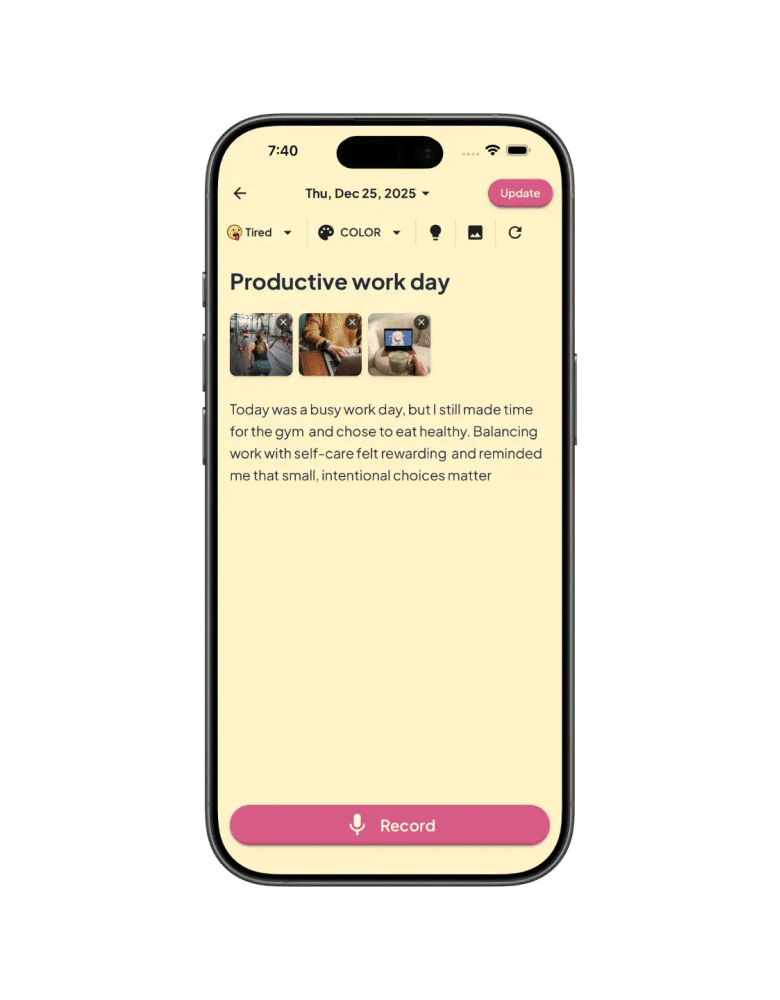 Journaling Interface