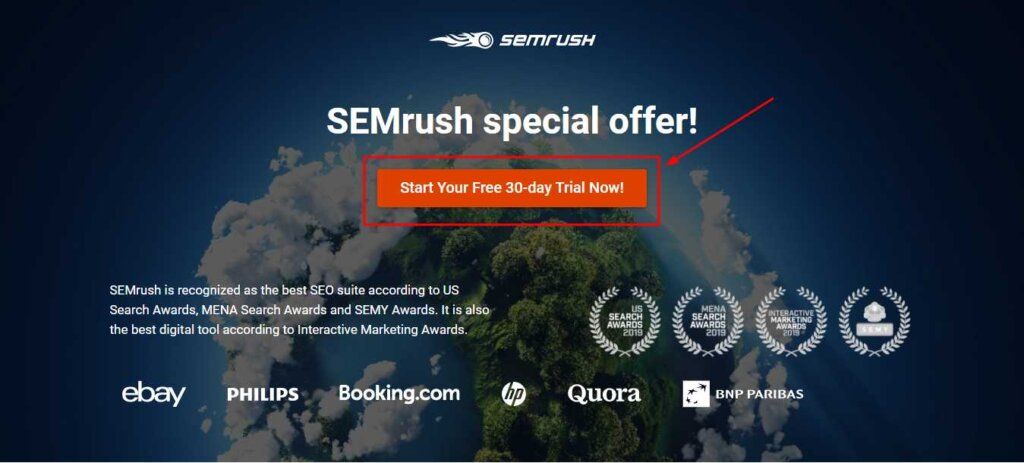 semrush pro 30 days