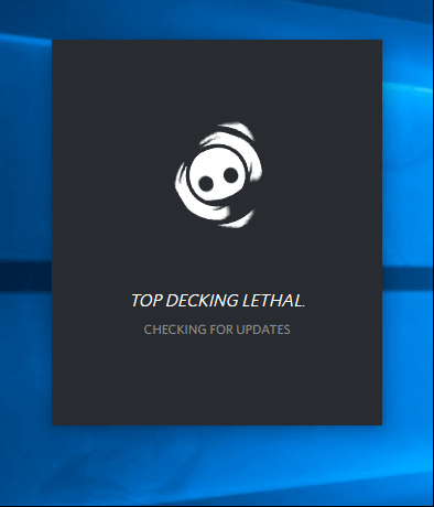 discord stuck on checking for updates