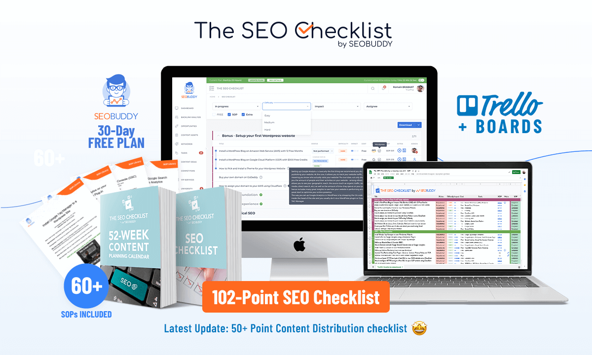 seo buddy checklist