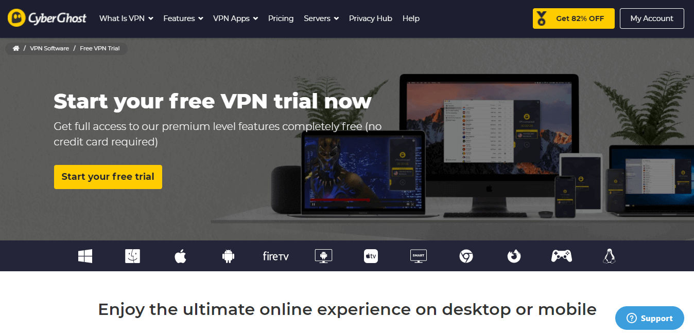 no credit card free vpn trial