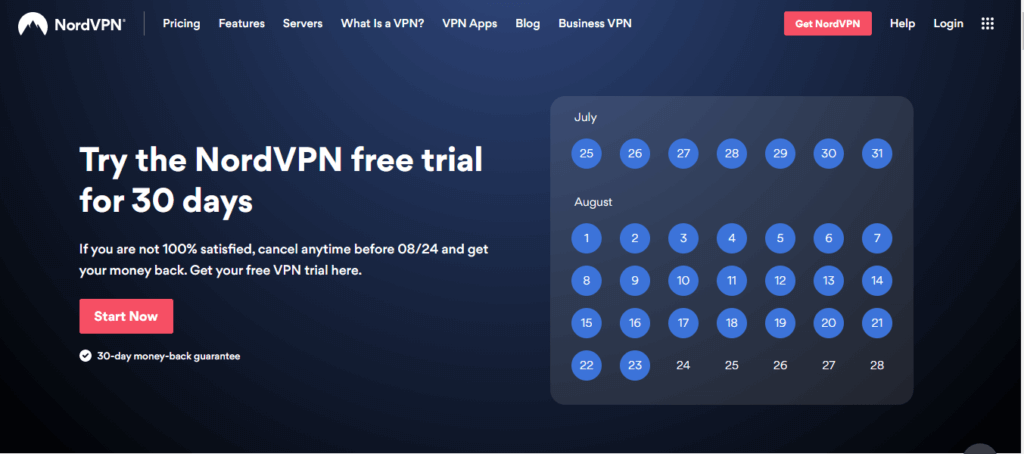 nord vpn free trial