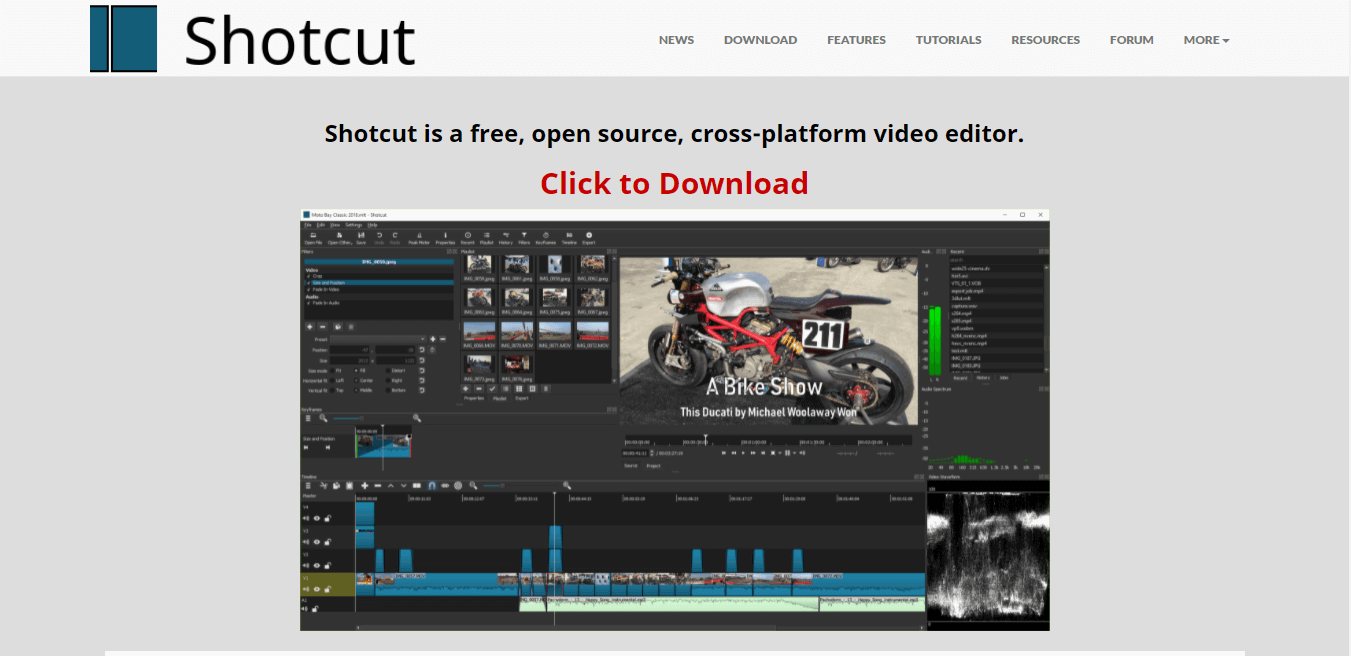 shotcut video editor