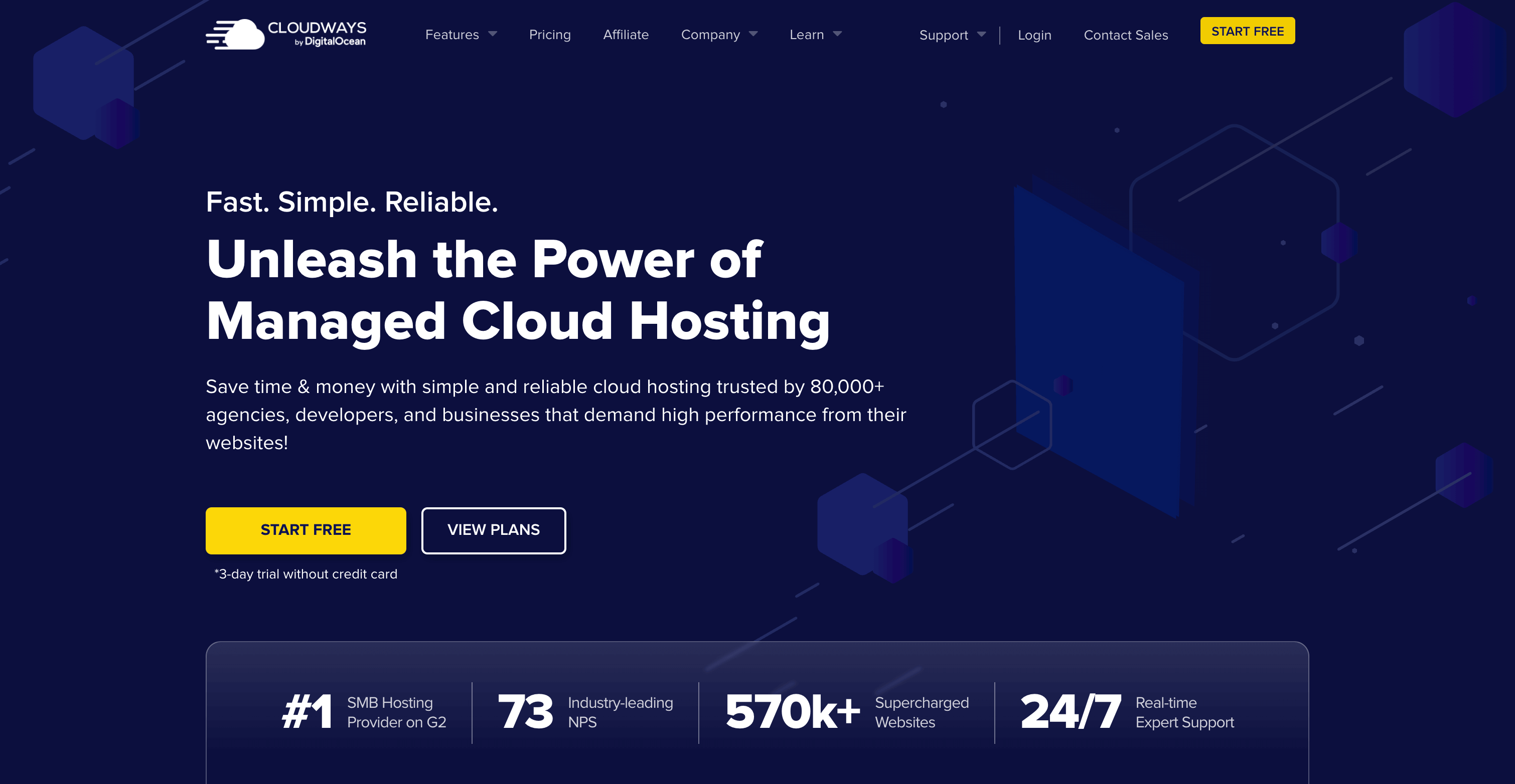 Cloudways Homepage