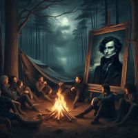 Cover of The picture of Dorian Gray as camp fire story