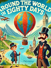 Cover of Around the world in eighty days