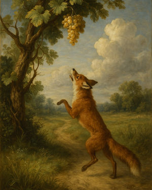 Cover of The fox and the grapes